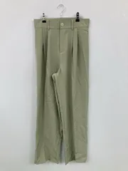 me+em select スラックス L ライトグリーン