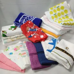 フェイスタオル タオルハンカチ ふきん スポーツタオル 28枚まとめて 【未使用保管品】T119