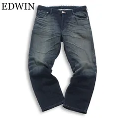 EDWIN エドウィン ER03A ジャージーズ★ USED加工 テーパード デニム パンツ ジーンズ Sz.XL メンズ 大きいサイズ 日本製
