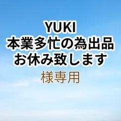 YUKI　本業多忙の為出品お休み致します様専用出品です。