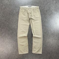 メンズ POST O'ALLS ベージュ USA製パンツ XS チノパン 春夏 古着