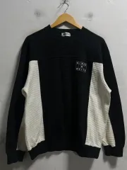 100 ブラック＆ホワイト ルーズフィット ゴージ スウェット 正規品