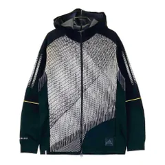 サイズ：L ADIDAS GOLF アディダスゴルフ HG4129 フード付 ニットジャケット 総柄 ブラック系 [240101627038] ゴルフウェア メンズ ストスト