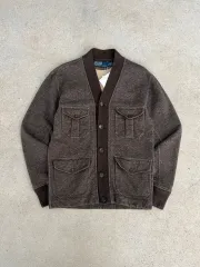 ポロ ラルフローレン マルチポケット バイカラー カーディガン