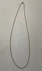 SN1024 小豆チェーン ネックレス KOREA刻印 ゴールドカラー 首周り46cm アンティーク