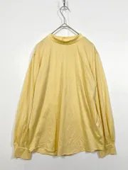 green label relaxing グリーンレーベルリラクシング ユナイテッドアローズ 3512-226-1356 定価6490円 ハイゲージ スタンドネック プルオーバー カットソー 黄 ■■レディース