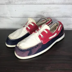 STEFANO ROSSI デッキシューズ ステファノロッシ デッキシューズ マルチ 赤 紺 白 26cm SR04005 L01446