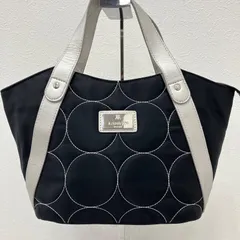 9528　LANVIN SPORT　ランバン　スポール　スポーツ　レディース　ゴルフ　ゴルフバッグ　ラウンドバッグ　ハンドバッグ　ブラック　黒　シルバー　シンプル　きれいめ　上品　カートバッグ