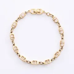 ディオール Dior ブレスレット CDロゴ GP（ゴールドメッキ） ブレスレット レディース Used B