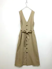 Rope Picnic ロペピクニック GDE11170 前後2WAY 釦ジャンパースカート ワンピース size40/ベージュ ■■レディース