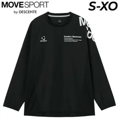 デサント 長袖ピステ メンズ レディース MOVESPORT by DESCENTE ピステシャツ バレーボールウェア  プルオーバー 脇メッシュ 長そで スポーツウエア トップス 男女兼用 服  /SV6SWB03U