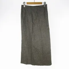 CHIGNONSTAR シニヨンスター ロングスカート 切り替えし ペイズリー柄 グレー ブラック ウール F