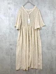 新品 INGNI イング 1191-672796-84 定価5390円 単色花柄シフォン／ガウン ワンピース sizeM/ベージュ ■◆レディース