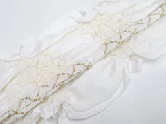 【一輝堂】和装小物 帯締め 帯揚げ セット 礼装用 中抜き絞り 平組 金糸 美品 帯締 帯揚 26w02-1376