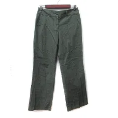 ナチュラルビューティーベーシック NATURAL BEAUTY BASIC ワイドパンツ L 緑 カーキ /YI