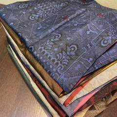 【まとめ売り】正絹大島紬10枚 リメイク素材　ハンドメイド向け