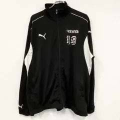 古着 used　PUMA　プーマ　トラックジャケット/ジャージ　黒　ブラック　XLサイズ【値引き交渉OK！】