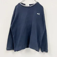 古着 used　90s　PUMA　プーマ　スウェット/トレーナー　ヴィンテージ　紺　ネイビー　Mサイズ【値引き交渉OK！】
