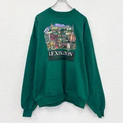 古着 used　80s　Hanes　ヘインズ　スウェット/トレーナー　ヴィンテージ　緑　グリーン　2XLサイズ【値引き交渉OK！】