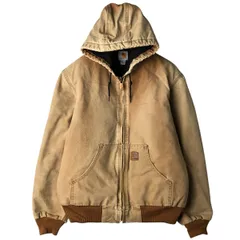 古着 カーハート Carhartt アクティブジャケット 中綿入り ダックフルジップパーカー メンズM相当/eaa607722