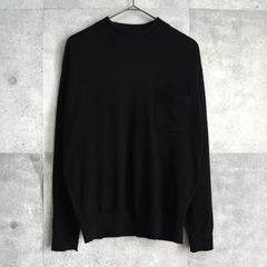 極美品 BR別注 フェデーリ モックネックニット カシミヤシルク 50 黒 
