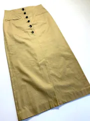 Spick & Span スピック＆スパン 19060200501010 定価13200円 フロントボタン タイト スカート size38/ベージュ ■■レディース