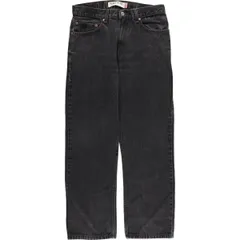 古着 リーバイス Levi's 505 REGULAR FIT ブラックデニム テーパードデニムパンツ メンズw32相当/eaa480161