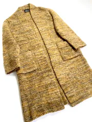 ZARA ザラ ニット ロング カーディガン sizeS/茶 ◇■レディース