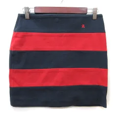 ロデオクラウンズ Rodeo Crowns タイトスカート ミニ ボーダー M 紺 ネイビー 赤 レッド /YI