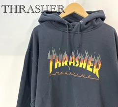 THRASHER スラッシャー パーカー フーディー Mサイズ ブラック メンズ _247423