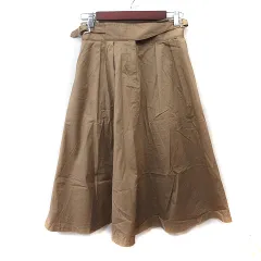 プラステ PLST フレアスカート ロング M ベージュ /YI