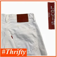 送料無料 即決 ★Levi’s 日本製 502★ W31 ホワイトデニム 白デニム ジーンズ 綿100% ジップフライ 赤タブ 革パッチ P250721