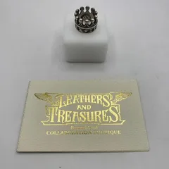 【✨高級ブランド✨】Leathers＆Treasures　サイズ　7号　SILVER　レザーズアンドトレジャーズ Kings　Crown　ｗ/ruby 　キングズクラウンリング　ルビー　色石　王様　キング　王冠　クラウン　銀　シルバーのサムネイル