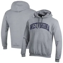 チャンピオン メンズ トップス Tシャツ フリース パーカー Mens Champion Heather Gray West Virginia Mountaineers Basic Arch Fleece Pullover Hoodie Wvu Grey グレ