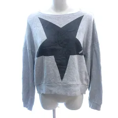 コンバース CONVERSE トレーナー スウェット ボートネック プリント 長袖 グレー /AU