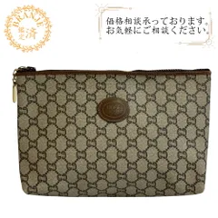 GUCCI グッチ  オールドグッチ GGプラス セカンド ポーチ コスメ    クラッチバッグ