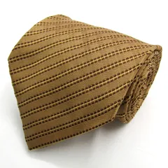 イヴ・サンローラン ブランド ネクタイ ストライプ柄 シルク イタリア製 PO メンズ イエロー Yves Saint Laurent YSL 【中古】