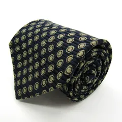 エルメネジルドゼニア ブランド ネクタイ ドット柄 シルク イタリア製 PO メンズ ネイビー Ermenegildo Zegna 世界最高峰 【中古】