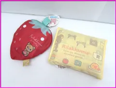 未使用 サンエックス リラックマ コリラックマ キイロイトリ ショッピングバッグ リラックマストア限定商品 ストロベリーパーティー エコバッグ 2点おまとめセット 紙タグ付き