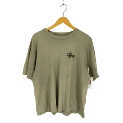 ステューシー Stussy 90-00s USA製 袖裾シングル ショーンフォント 両面プリントクルーネックTシャツ メンズ  L