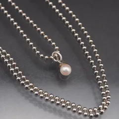 Q833 淡水真珠 パール STERLING 925刻印 ペンダント ネックレス デザイン シルバー 6月誕生石