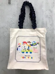 Maison de FLEUR メゾンドフルール TOY STORY フリルハンドルスクエア トート バッグ 白系 ■■ レディース