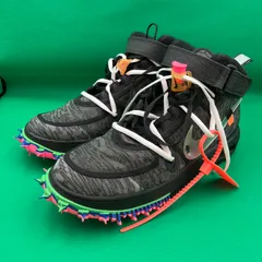 #5270 NIKE ×OFF-WHITE AIR FORCE 1 MID SP ブラック 27.0cm 管理ID:TKT