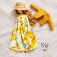 【159】2点セット ノーカラージャケット ノースリーブマキシ丈ワンピース  リアルクローズ  リカちゃん