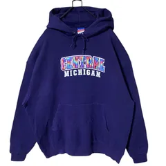 2XL チャンピオン パーカー ワッペン 刺繍 カレッジロゴ オーバーサイズ スウェット レディース ユニセックス メンズ 古着 長袖 CHM