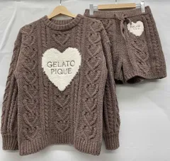 GELATO PIQUE  ジェラートピケ　PWNT251071 PWNP251071 ハートアランプルオーバー&ショートパンツ　セットアップ　上下セット　サイズF