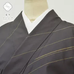 【中古】 大島紬 着物 正絹 リサイクル 身丈163.5cm 裄丈69cm 仕立て上がり つむぎ クリーニング済み L L 茶色系 幾何学文様 【 紬 紬の着物 リサイクル紬 正絹 袷 紬 着物 中古 古着 アウトレット 送料無料】qq0133a20