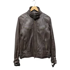 22 00s Y2K Jack rose ジャックローズ ラムレザーブルゾン シングルライダース ブラウン系 サイズ 3 ※ファー欠損、補色ありのサムネイル