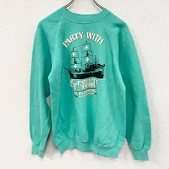 古着 used　80s～　Hanes　ヘインズ　スウェット/トレーナー　ラグランスリーブ　ヴィンテージ　緑　グリーン　Lサイズ【値引き交渉OK！】