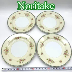 Noritake ノリタケ 花柄 プレート 4枚セット まとめ売り　260216004